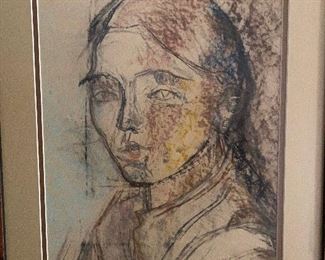 Small portrait, nicely framed