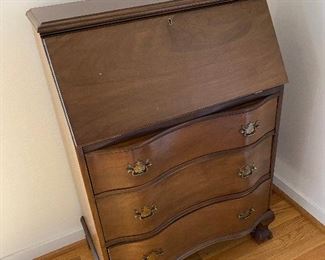 Front Drop Leaf Secretary Desk