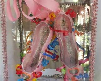 Homer Hans Bryant Hiplet Art Encased Ballerina Shoes  Signed & Dated. Name of Art Piece is "Intricate Balance" 