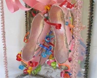  Homer Hans Bryant Hiplet Art Encased Ballerina Shoes  Signed & Dated. Name of Art Piece is "Intricate Balance" 