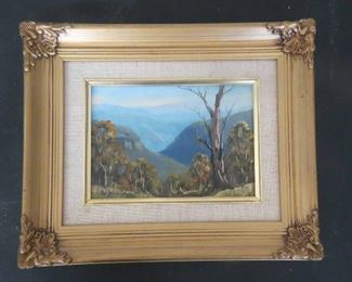 2 - Signed Ronald Peters Oil on Board. 11.5" x 9.5"