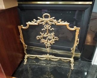 ornate fireplace screen