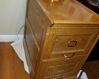 oak file cabinet