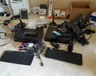electronics room (pardon mess, still being organized)