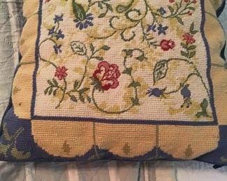 32-needlepoint pillow. $20