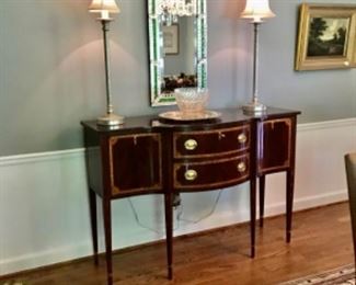 43-Stunning Council Buffet Pristine. 5ft wide. $2160 This is Sold but Lamps are available