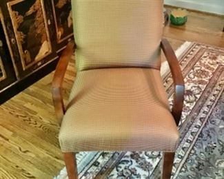 44 - Set of 8 Chairs 2 Arms 6 Sides $599 Set. Sturdy Some Spots on Seats