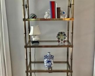 45-Great Brushed Gold Etagere 70”x 30” $179