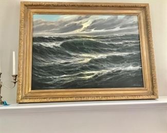 9-Seascape Painting 46”w x 35”h. $799 Artist Schlueiter