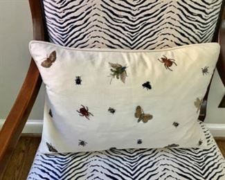 16-Oblong Pillow Linen Embroidered $24