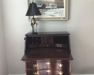 47- Beautiful Piece by Jasper Cabinet Co 30 1/2” “x15” dp x 40 high Mahogany Secretary Desk Beautiful Hardware & Condition. $331. See other pictures