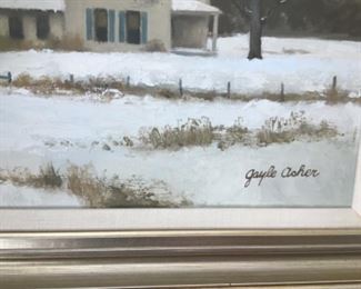 49- Painting By Gayle Asher Oil on Canvas. $774