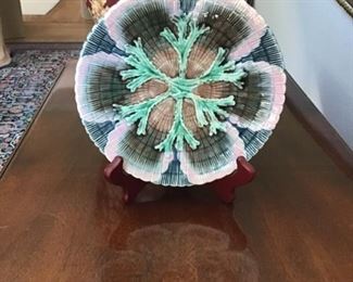 55-Pretty Dish looks like Majolica $22