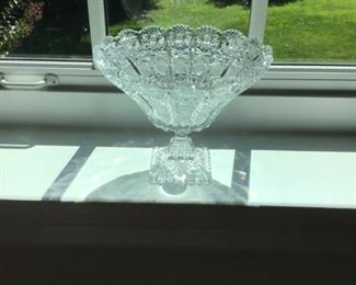 59- Cut Glass Compote no chips$37