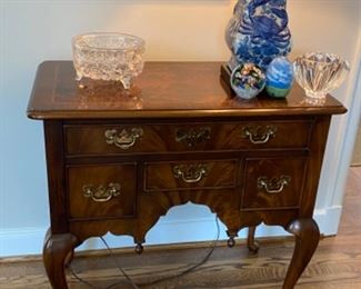 48 Heckman Lowboy. Queen Anne Style Great Condition. 18 x32” w 30” h $224 see painting above by