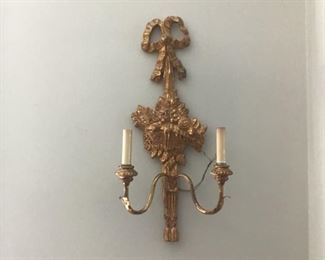 80 Pretty Pair. Italian Electric Sconces $159 for the pair Great Price!