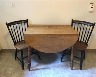 94- Dropleaf Table$55. Chairs. $35 each
