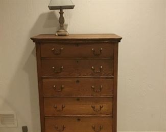99- Great Antique Oak Chest of Drawers 5 drawers $94!