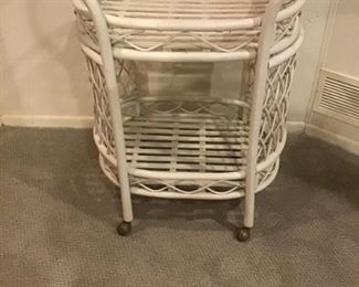 104-Wicker Cart. $24