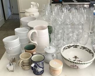 112- lots of Glasses Kitchen Items. Make an appointment ! 314 494 7222