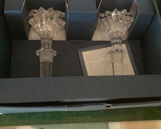 Waterford crystal wine stoppers 