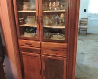Storage unit with drawer. Drawer are zinc boxes