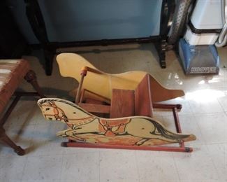 Toddler rocking horse circa 50"s