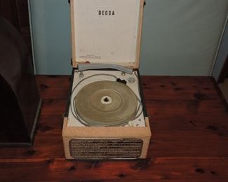 Decca portable record player
