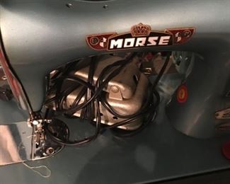 Vintage Morse sewing machine with case made in India