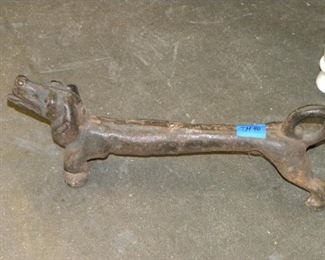 ANTIQUE CAST IRON DOG