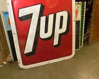 VINTAGE 7UP METAL SIGN