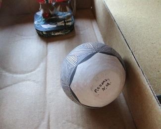 NATIVE AMERICAN SIGNED POTTERY