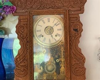 Antique shelf or gingerbread clock
