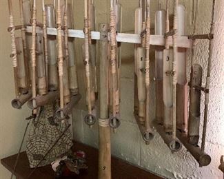 Indonesian Angklung musical instrument