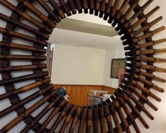 Wall Mirror - bamboo frame