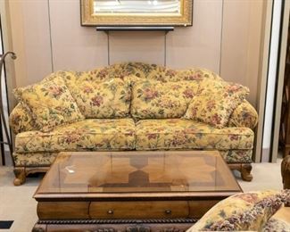 We have some beautiful coffee/end/sofa/ and occasional tables.  Many have glass on top for protection!