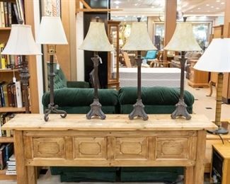 Sofa table!  Also several lamps in this sale.