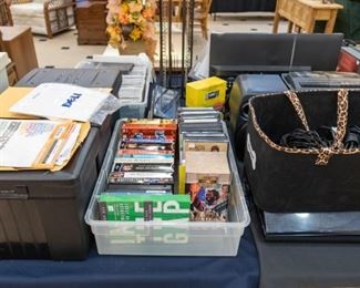 Lots of cookbooks - big and small....