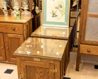 'Ice Box' end tables....