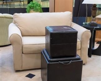 Another twin hide-a-bed!  And stackable storage cubes!