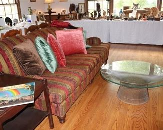 Sofa, Side Table, Warren Platner Coffee Table