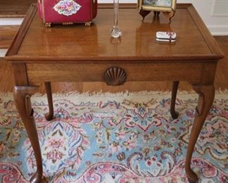 One of a pair of tea tables