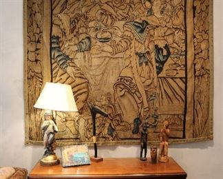 18th century tapestry “Le Repas de Queylus”