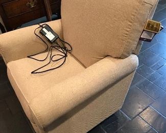 Still has tags on it.  Lift chair