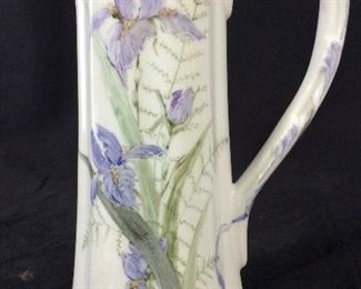 Original GULOTTA Signed Iris Ceramic Pitcher