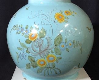 Antique Hand Painted French Floral Ceramic, France