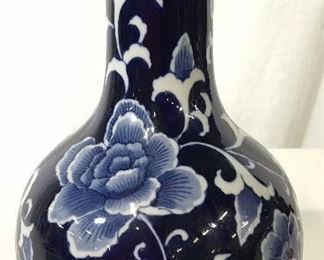 Vintage Transferware Ceramic Vase, China