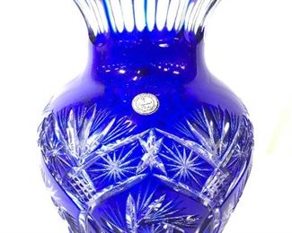 Bohemian Glass Polish Art Glass Vase