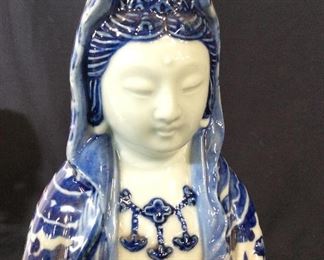 Collectible Asian Dehua Porcelain Statue