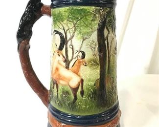 TORO Signed Hand Painted Porcelain Stein
